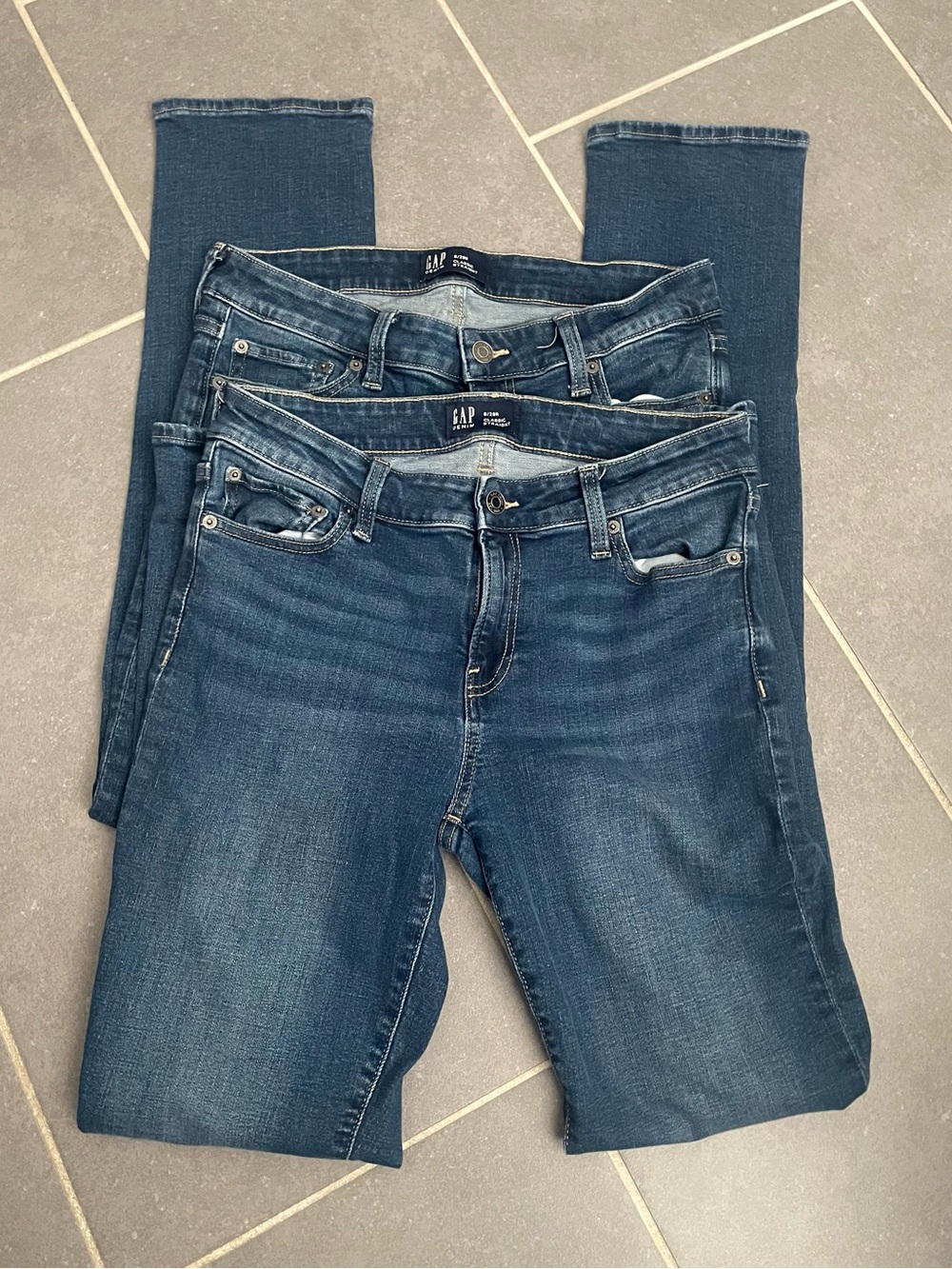 2 PAIRS Gap Classic Fit Jeans. 8/29R